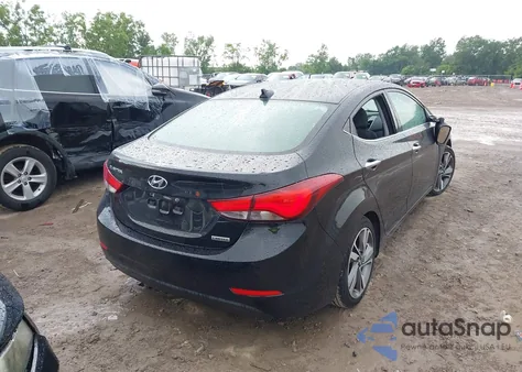 2014 Hyundai Elantra Limited from USA, damaged, VIN 5NPDH4AEXEH535519